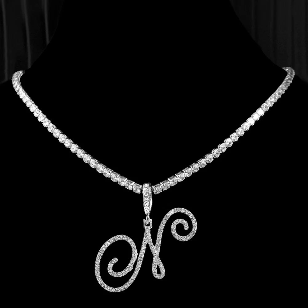 Cursive Intial Name Necklace