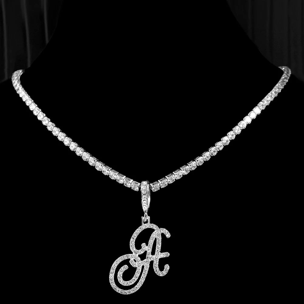 Cursive Intial Name Necklace