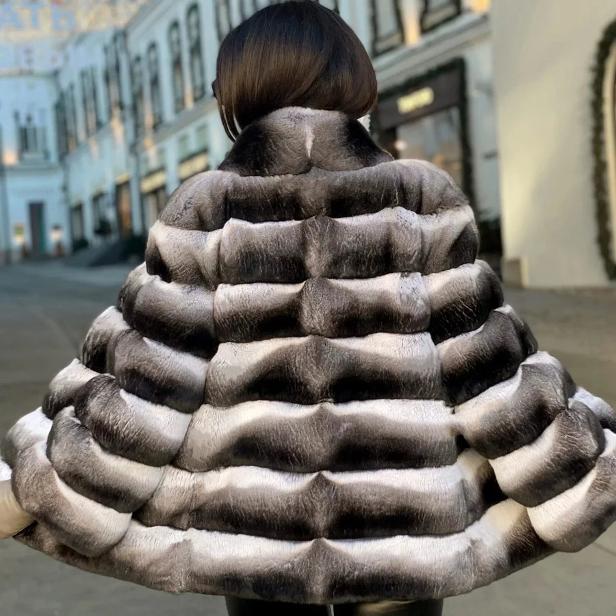 Rex Chinchilla Fur Coat