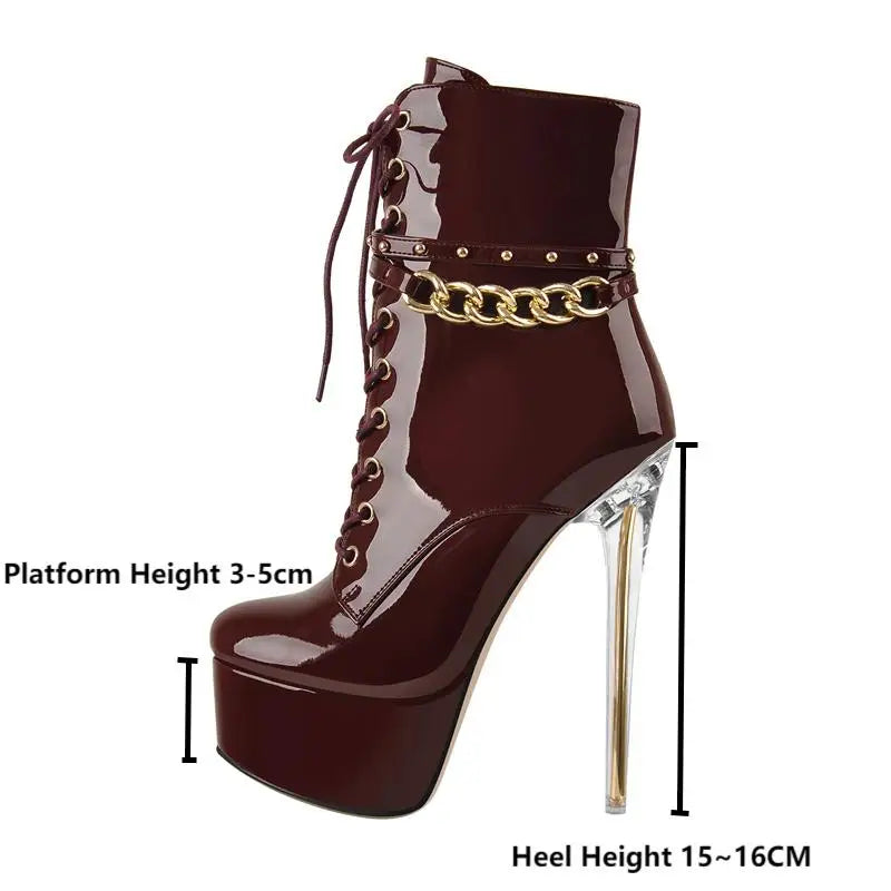 Ankle High Heel Boots