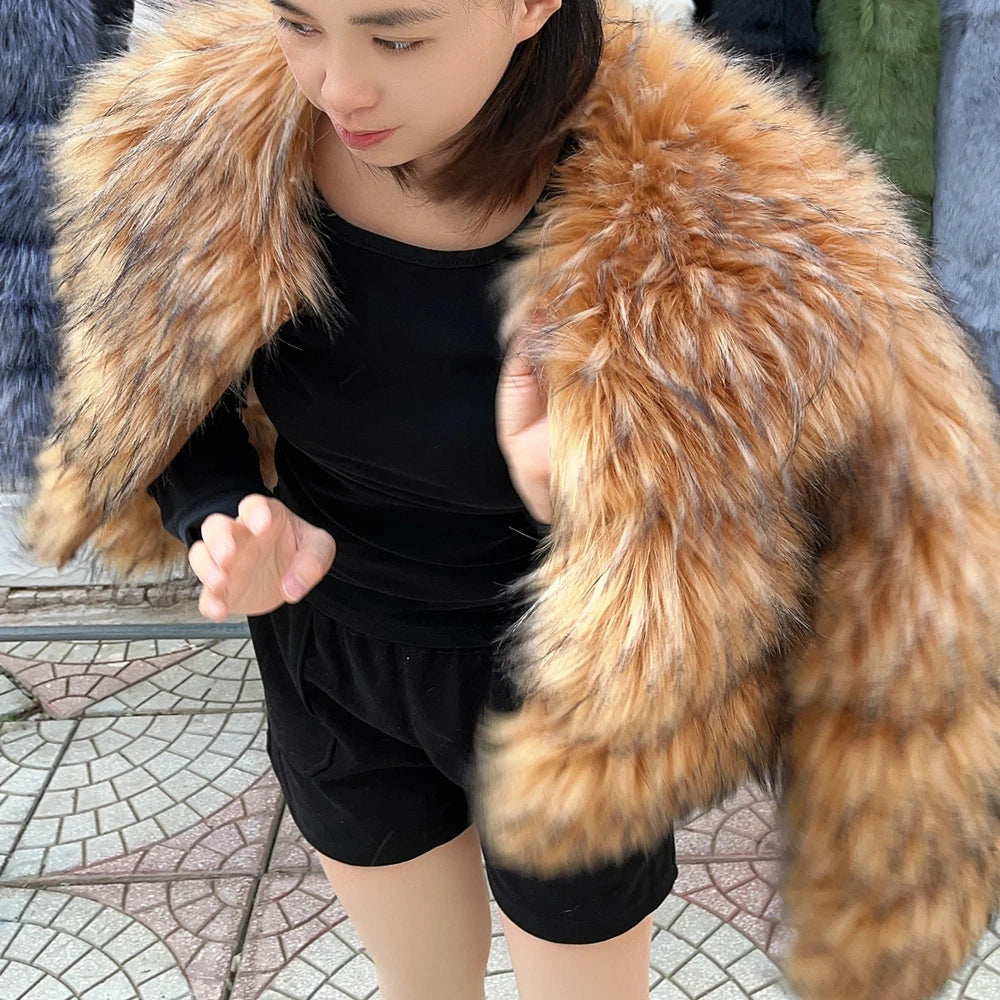 Fox Faux Fur Coat