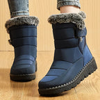 Waterproof Snow Boots With Fur
