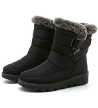 Waterproof Snow Boots With Fur