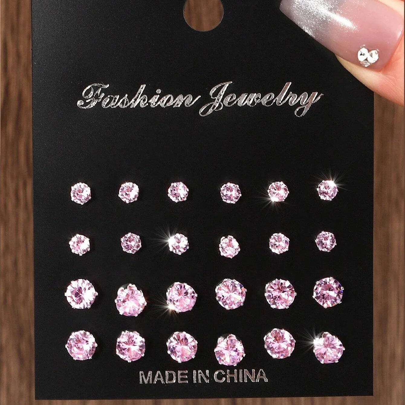 12 Pairs Of Luxurious Zirconia  Earrings