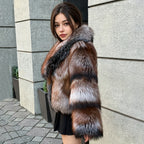 Golden Fox Fur Coat