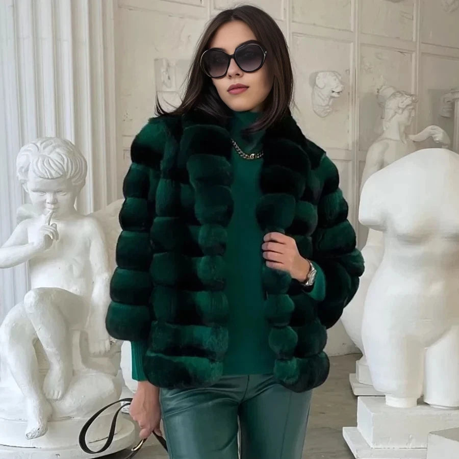 Rex Chinchilla Fur Coat