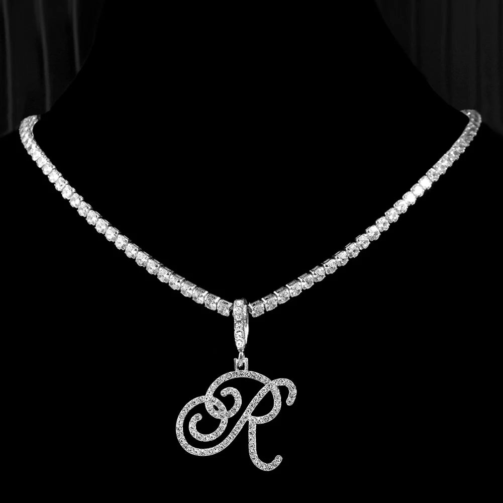 Cursive Intial Name Necklace