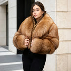 Golden Fox Fur Coat