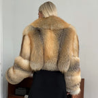 Golden Fox Fur Coat