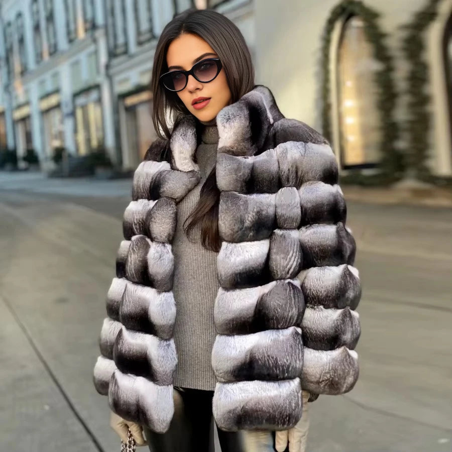 Rex Chinchilla Fur Coat
