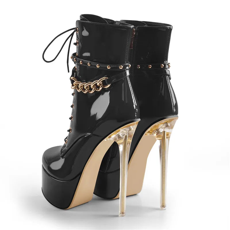 Ankle High Heel Boots