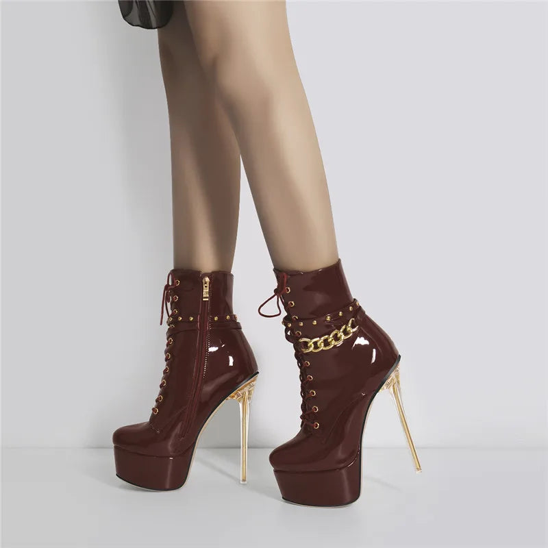 Ankle High Heel Boots