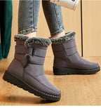 Waterproof Snow Boots With Fur