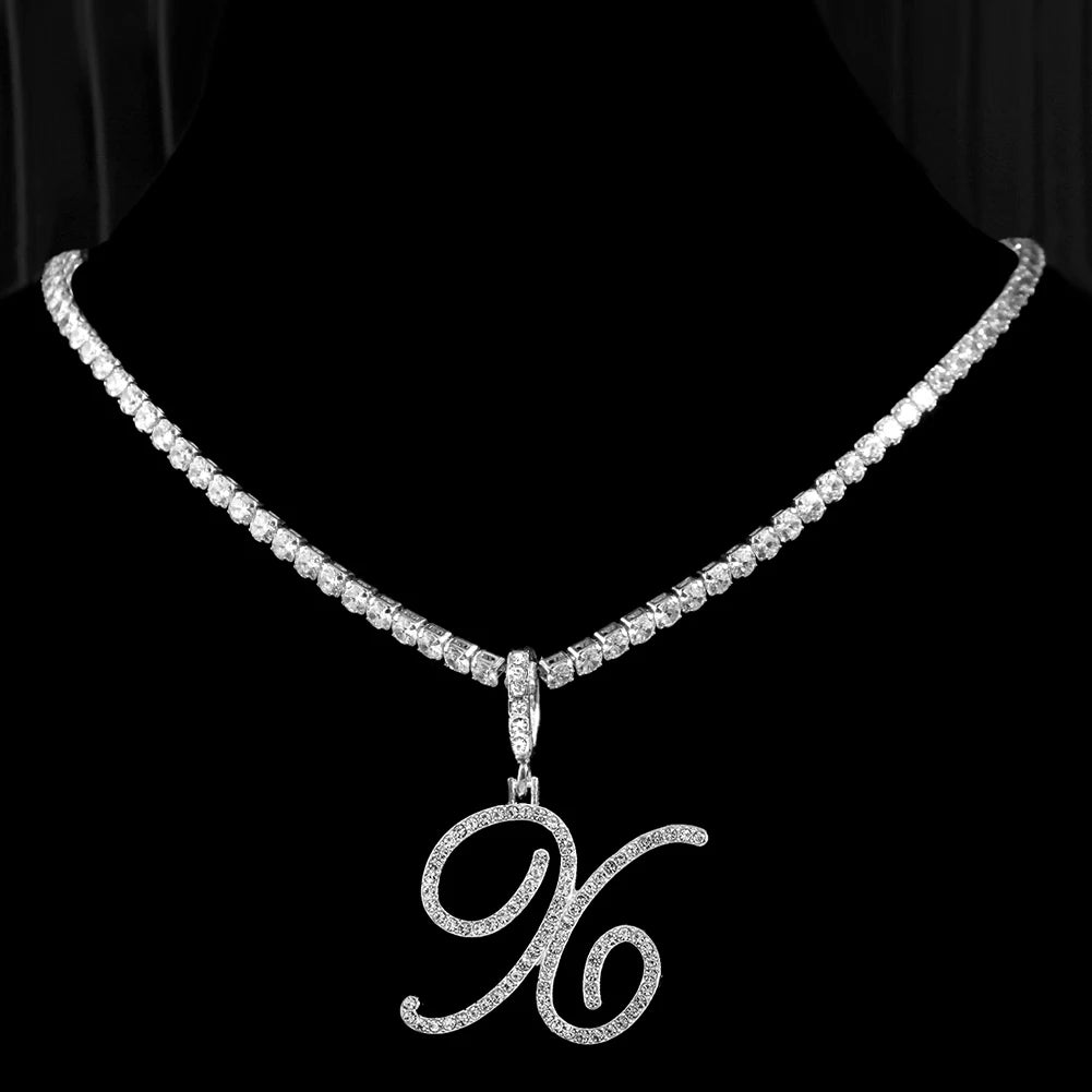Cursive Intial Name Necklace