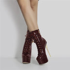 Ankle High Heel Boots