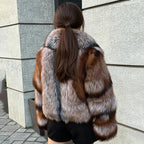 Golden Fox Fur Coat