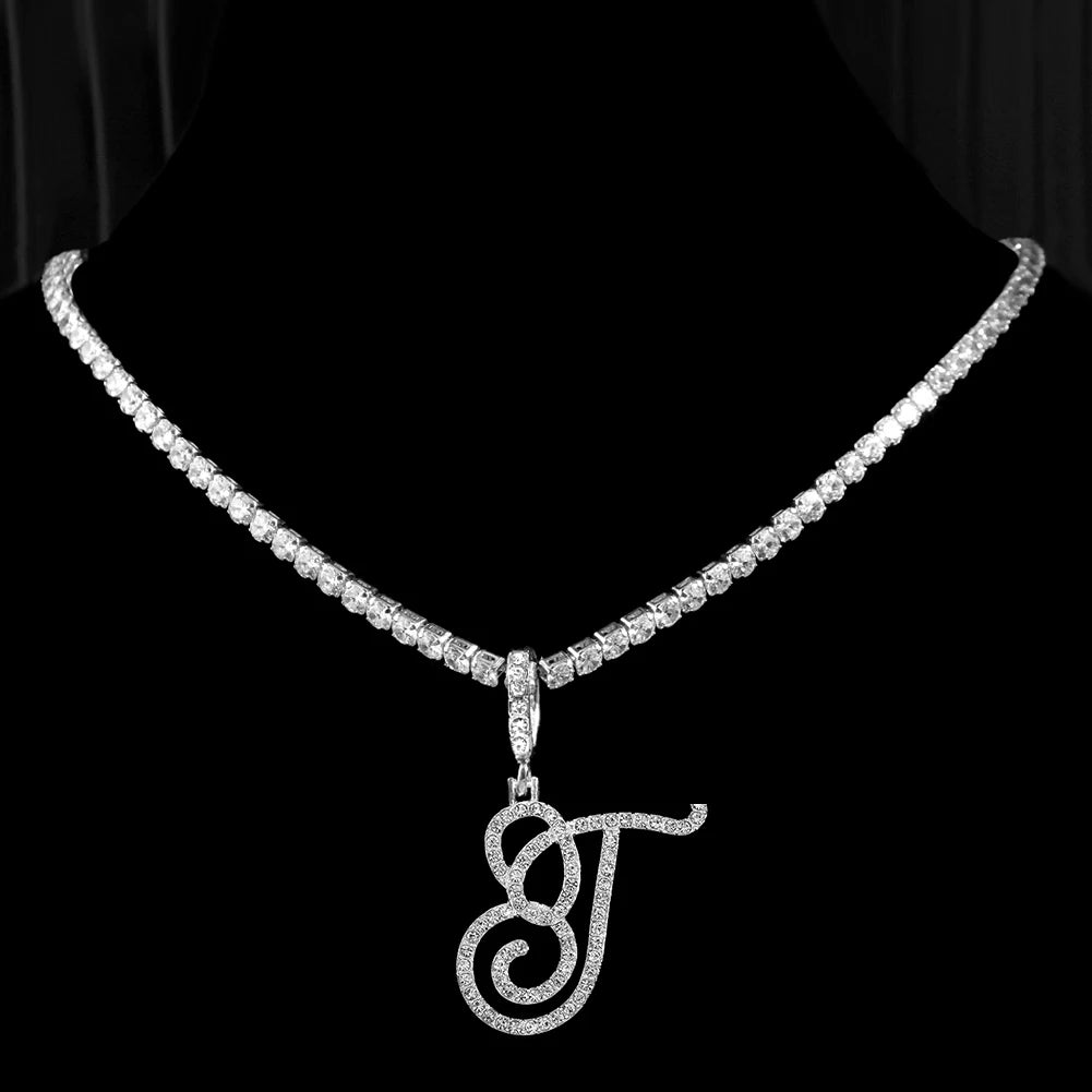 Cursive Intial Name Necklace