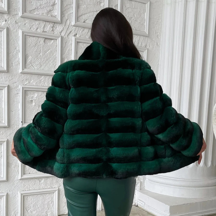 Rex Chinchilla Fur Coat