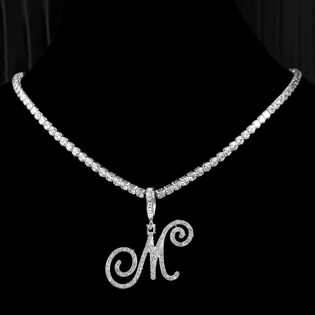 Cursive Intial Name Necklace