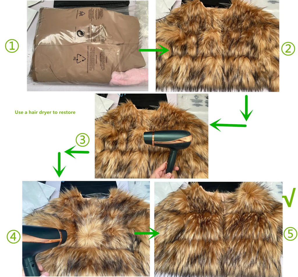 Fox Faux Fur Coat