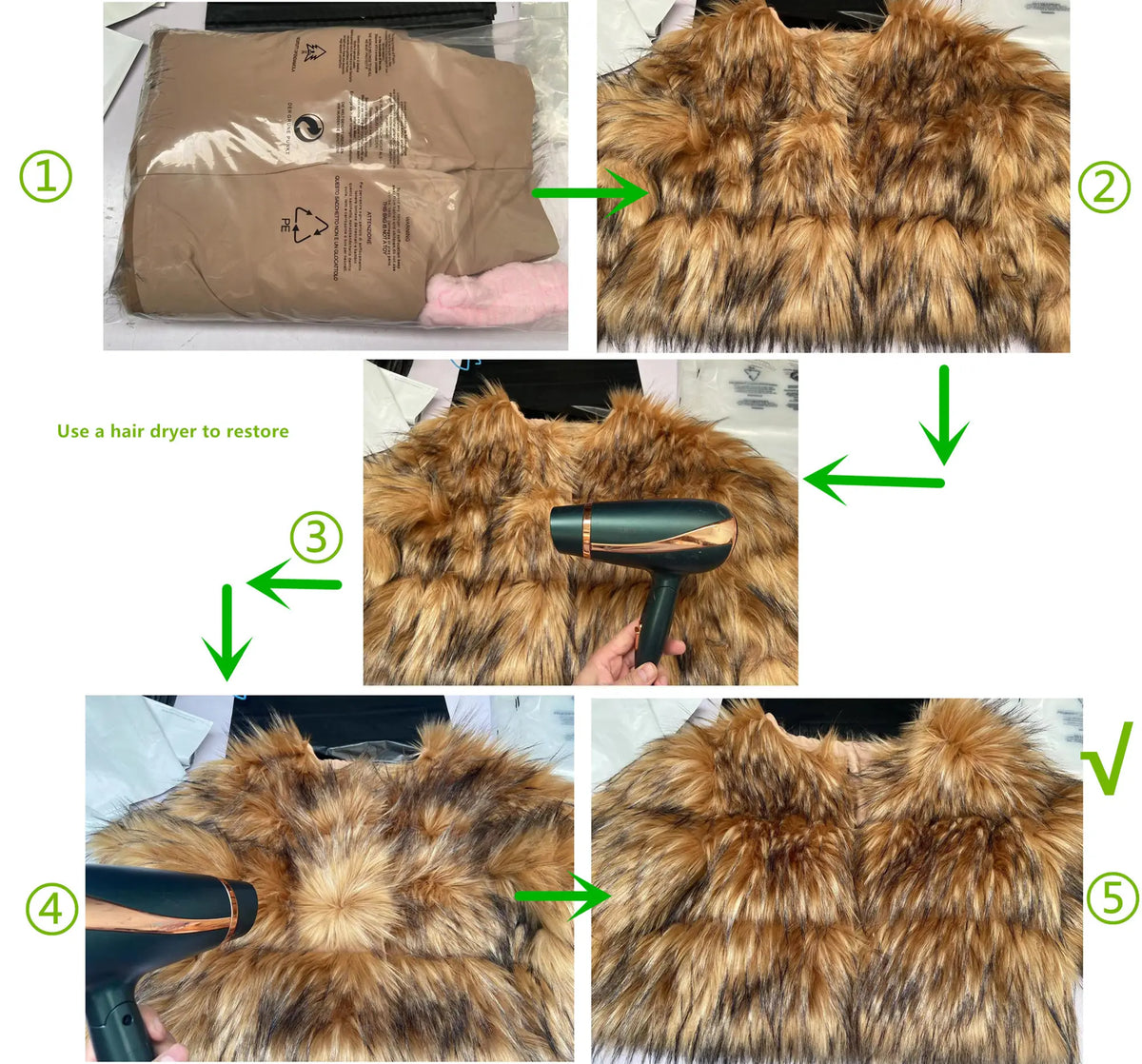 Fox Faux Fur Coat