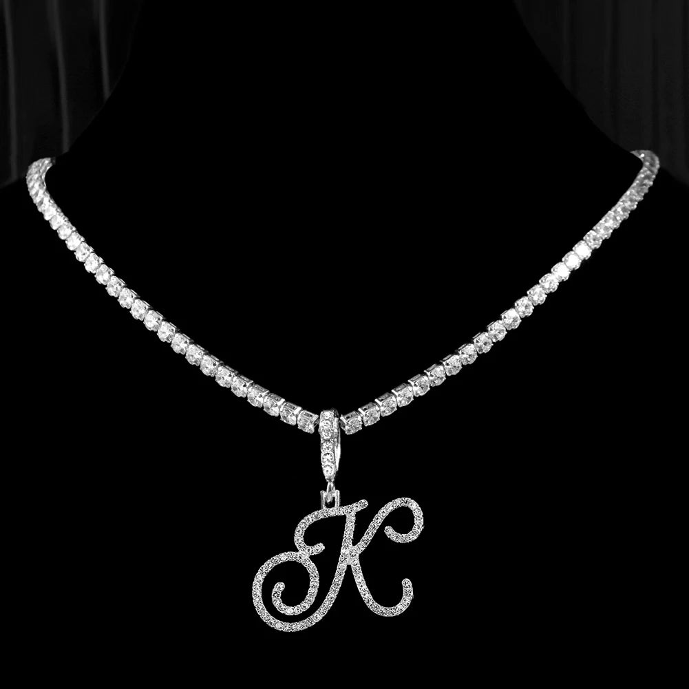 Cursive Intial Name Necklace