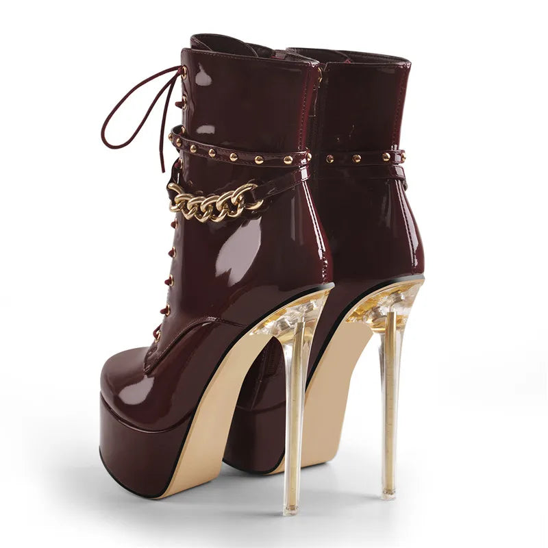 Ankle High Heel Boots