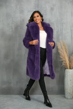 Faux Fox Fur Coat