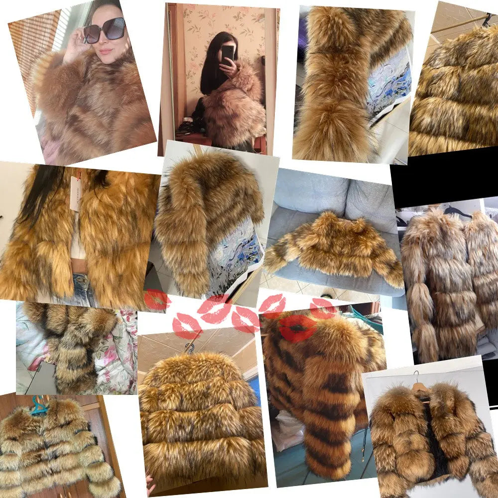 Fox Faux Fur Coat