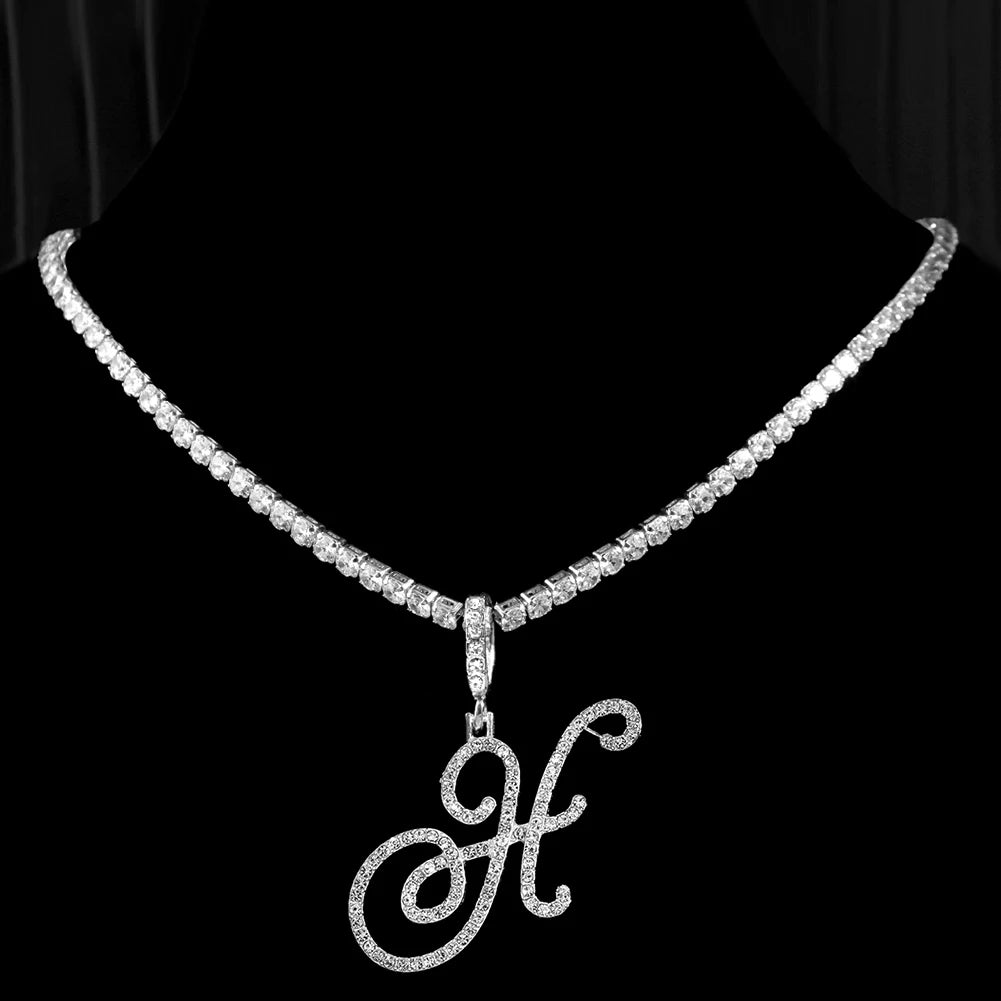 Cursive Intial Name Necklace