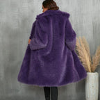 Faux Fox Fur Coat