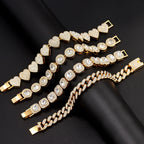 Iced Out Pink Cuban Bracelet