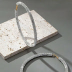 A Pair of Sparkling Diamond Earrings