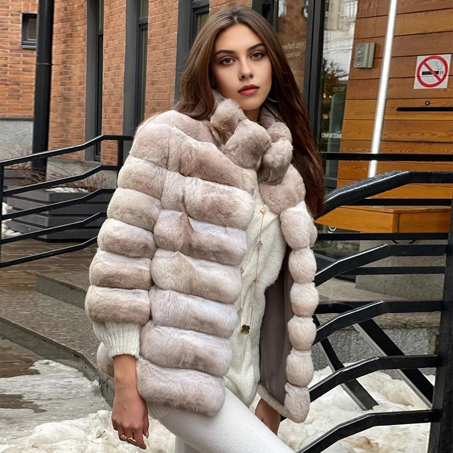 Rex Chinchilla Fur Coat