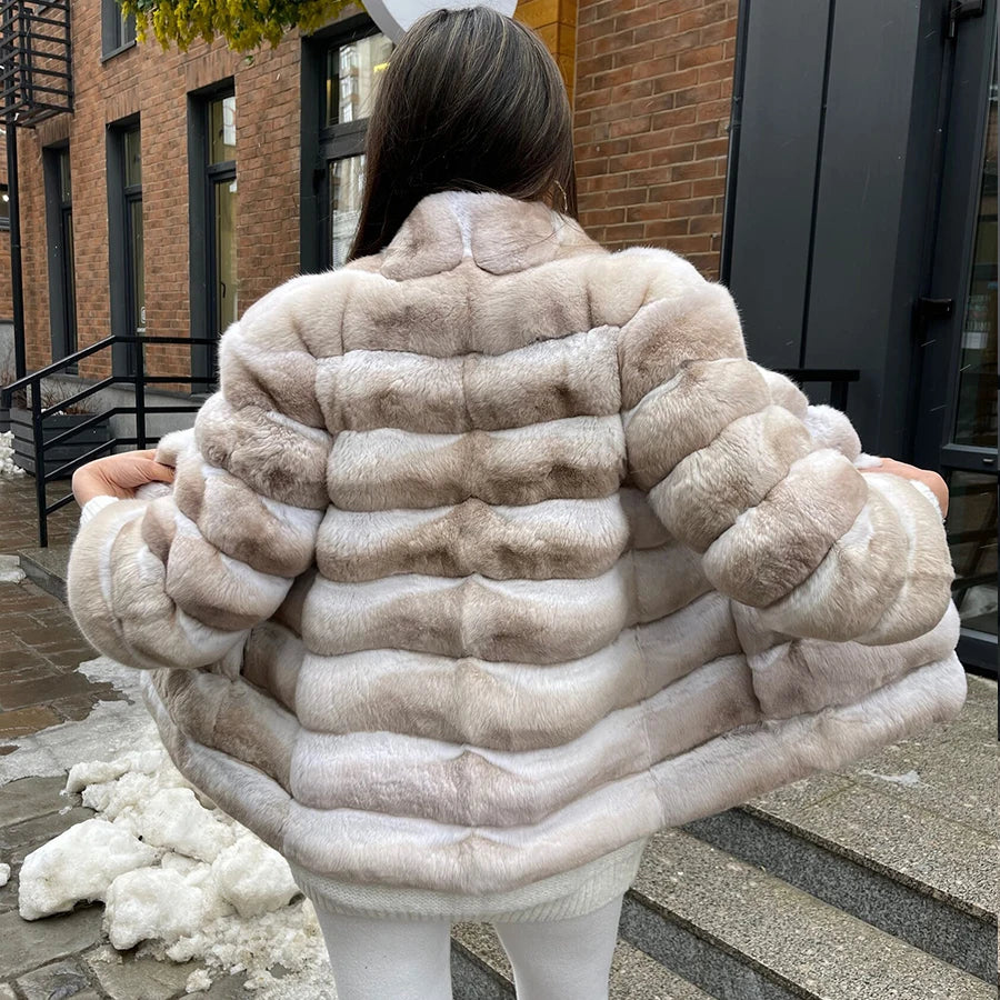 Rex Chinchilla Fur Coat