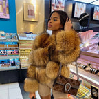 Fox Faux Fur Coat