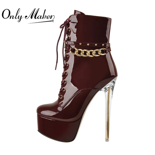 Ankle High Heel Boots